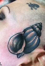 ხელმძღვანელი snail tattoo ნიმუში