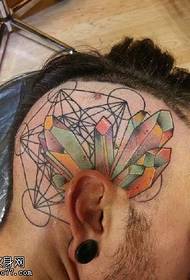 super kul glava geometrijska linija tatoo vzorec