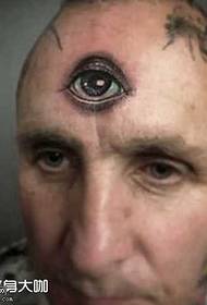 modello tatuaggio testa occhio realistico