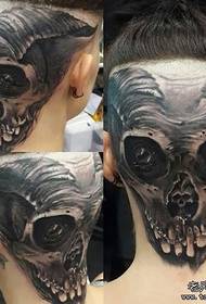 head trend flott höfuðkúpa tattoo