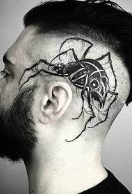 Kopf Persönlichkeit arrogant 3D Tattoo Bild ist sehr realistisch