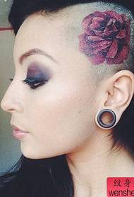 紋身秀酒吧推薦女人的頭個性紋身圖案