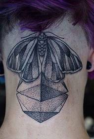 head moth tattoo