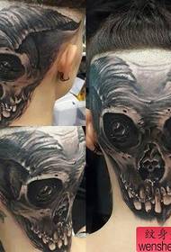 testa popolare popolare modello di tatuaggio