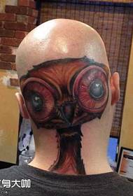 head Monster Auge Tattoo Muster