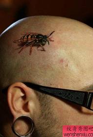 virina kapo klasika abelo tatuaje ŝablono