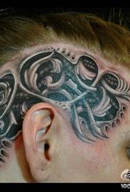 tête tendance classique européenne et américaine modèle de tatouage de larme