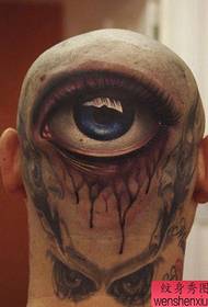head cool classic one eye tattoo pattern