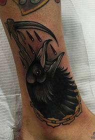 ithole crow isikela ikhava tattoo iphethini