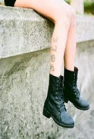 Fashion Boutique Leg Tattoo