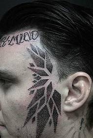 Tatoo mak pèsonalite etranje tatoo tatoo 35340 - modèl tèt tatoo kristal