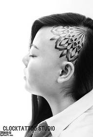 kichwa cha muundo wa tattoo ya van Gogh