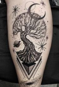 set of excellent black gray pricks on the legs Tattoo works appreciation