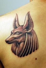 geri köhnə məktəb Anubis tanrı baş döymə nümunəsi