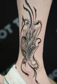 noga krila mali svježi uzorak tetovaža