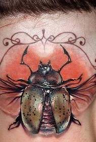 ხელმძღვანელი Beetle ლამაზი ტატუ