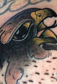 vecās skolas ērgļa galvas krāsas tetovējuma raksts