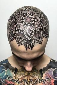 testa grande modello di tatuaggio alla vaniglia