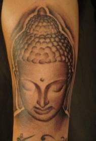 mwala wokongola wa Buddha mutu tattoo