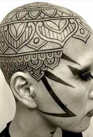 head tattoo patroon Daquan 35609 - dy alternative tatoeaazjes foar holle