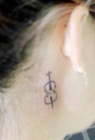 Iipateni ze-violin tattoo: iphethini ye-totem violin tattoo