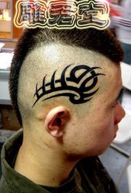 tatuagem de cabeça totem bonito padrão