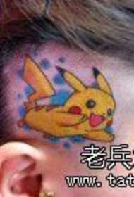 A imaxe da tatuaxe recomendou un patrón de tatuaxe de Pikachu