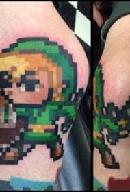 Pixel Style Tattoo Boys Pixel a Pixel Style Tattoo Picture
