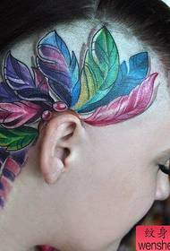 Tatuiruočių šou juosta rekomendavo galvos spalvos tatuiruotės modelį