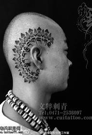 Узорак тетоваже главе Тибетанске Браме