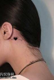 Head Love e ECG Tattoo Pattern