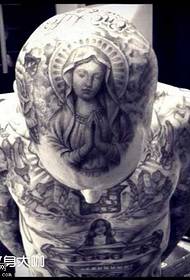 Head Madonna tattoo model