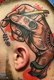 sur la pentrita kapo Mano tatuaje