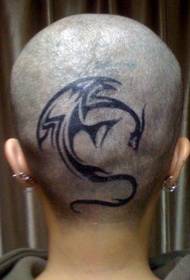 head handsome classic totem dragon tattoo picture