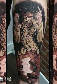 Noga uzorak kralja tetovaže