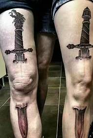 3d пары вне ноги это очень удивительный рисунок татуировки