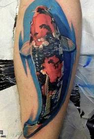 Modello di tatuaggio di calamari gamba