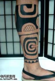 kruro floro totem tatuaje ŝablono