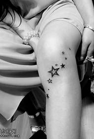 I-Knee Little Star Tattoo iphethini