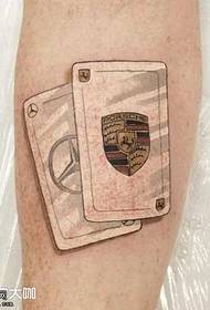 noga crni karton tetovaža uzorak