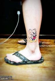 Uzorak tetovaže miša nogu