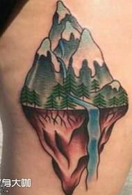 Leg Mountain Tattoo- ի նախշը