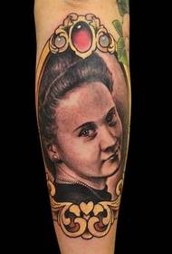 perna feminino espelho tatuagem padrão