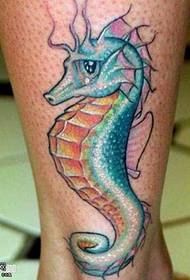 legs Hippocampus tattoo pattern