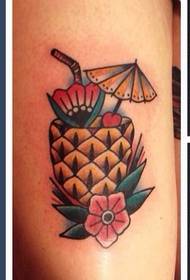 noga ananas pijača tattoo vzorec 38434 - tele na vzorcu rakete tatoo