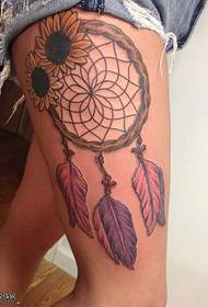 Leg Dreamcatcher Modeli Tattoo