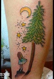 Nog Tree Tattoo Vzorec vzorca