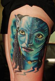 jalkaväri Avatar-tatuointikuva