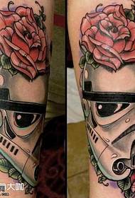 White Star War Mask Mask Tattoo-patroon