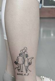 A pair of small couples on bare feet, the picture is very small